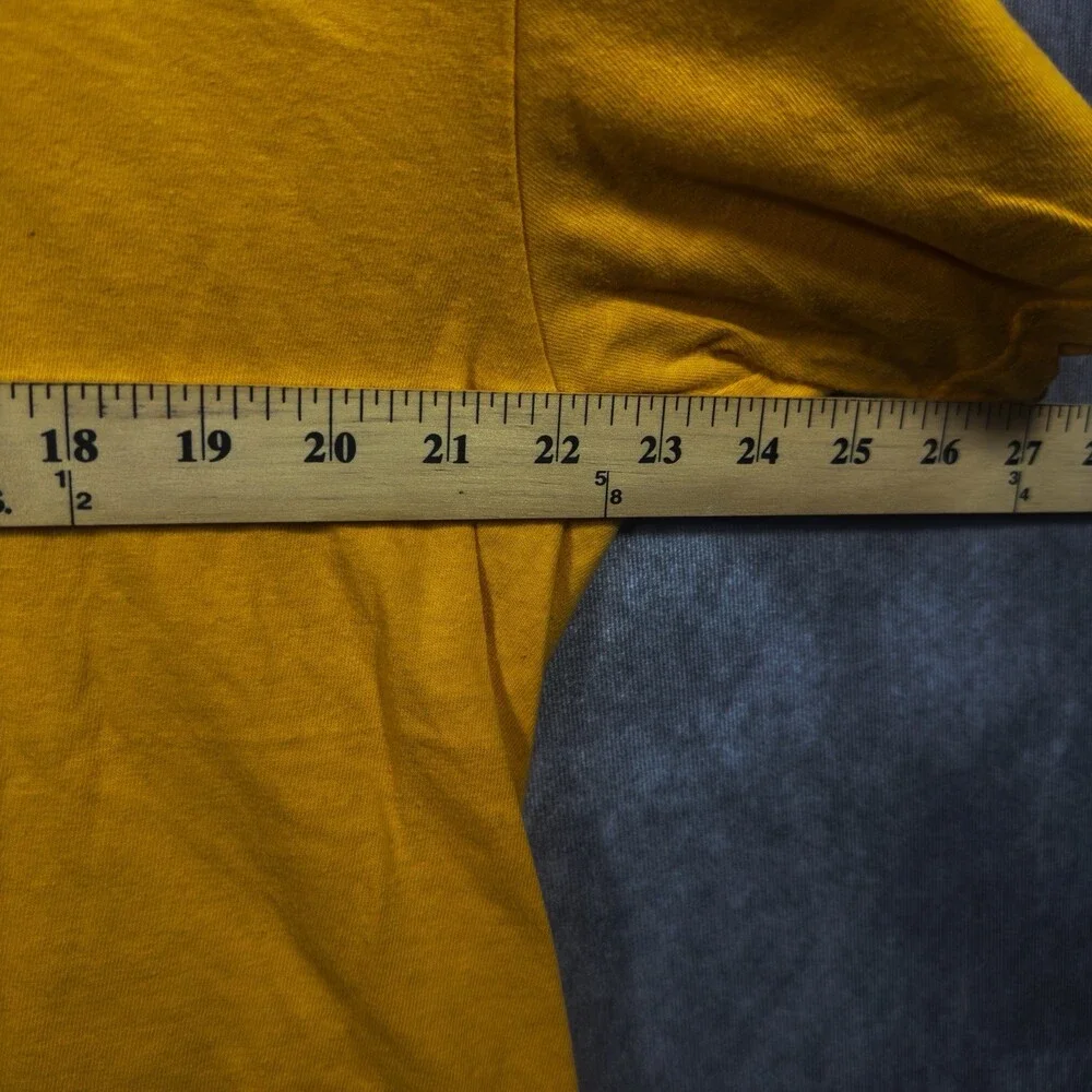2000s Nike Scoring Machine Graphic T-Shirt Mustard Yellow XL